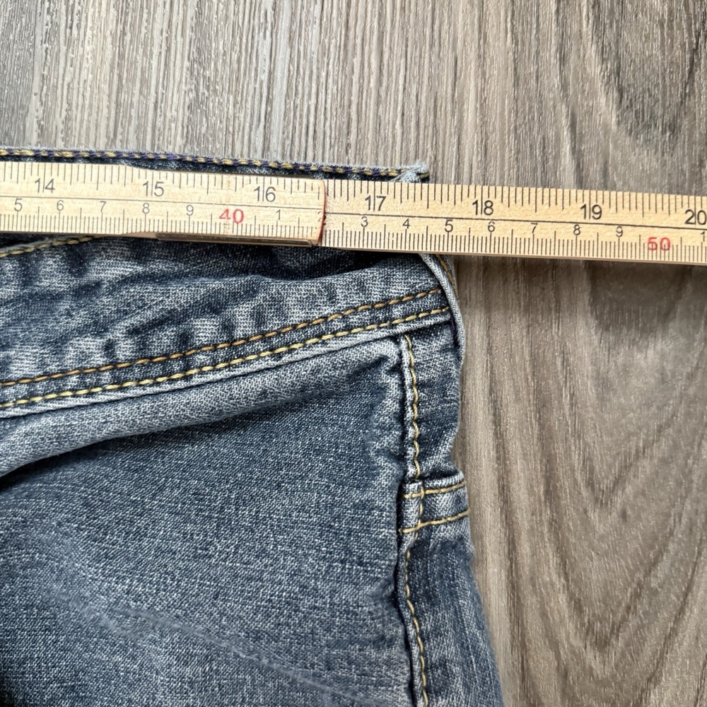 Enyce Jeans Mens 35x30(tag32)Blue Baggy Skater Street Urban Embroidery Y2K - Picture 9 of 14